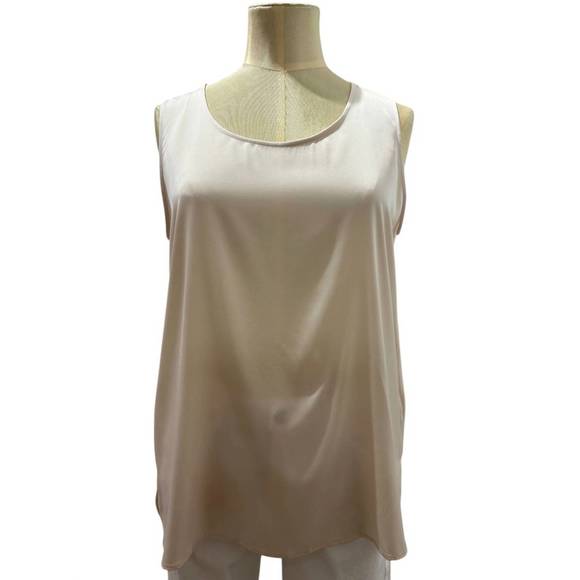 NEW REPEAT CASHMERE silk tank top in light beige - Picture 1 of 1